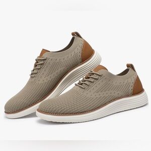 VILOCY Men's Casual Dress Sneakers Oxfords Business Mesh Breathable Walking